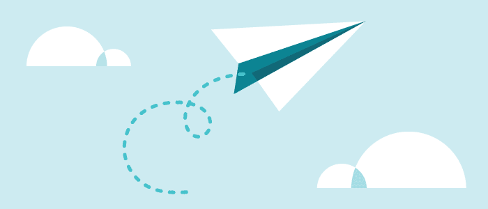 illustration of paper airplane